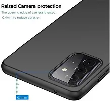 ROYALBASE Back Cover for SAMSUNG GALAXY A72 Black Grip Case Silicon Pack of 1-thumb3