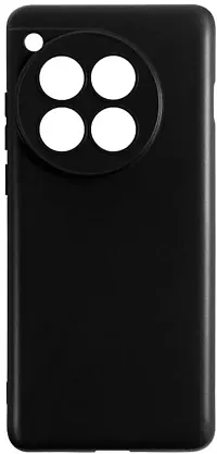 ROYALBASE Back Cover for OnePlus 12 5G CA Black Camera Bump Protector Silicon Pack of 1-thumb2