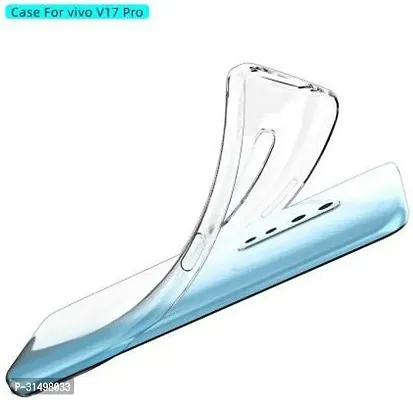 ROYALBASE Back Cover for Vivo V17 Pro Transparent Grip Case Silicon Pack of 1-thumb2