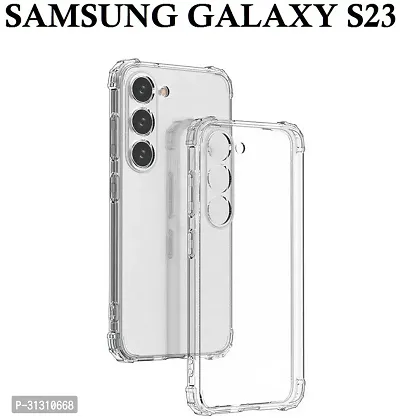 ROYALBASE Back Cover for Samsung Galaxy S23 Transparent Shock Proof Silicon Pack of 1-thumb0