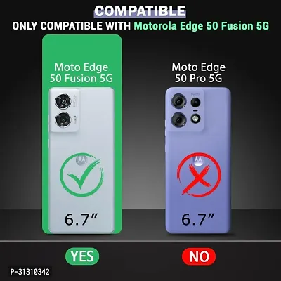 ROYALBASE Back Cover for Moto Edge 50 FusionMotorola Edge 50 Fusion 5G IP Transparent Grip Case Silicon Pack of 1-thumb2