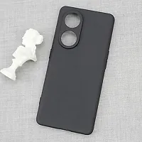 Back Cover for Oppo Reno 8T 5G Oppo Reno 8T Black Camera Bump Protector Silicon Pack of 1-thumb3