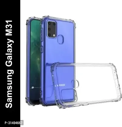 Back Cover for Samsung Galaxy M31 Transparent Camera Bump Protector Silicon Pack of 1