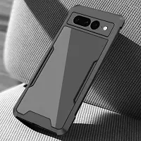 Back Cover for Google Pixel 8 IP Black Grip Case Silicon Pack of 1-thumb1