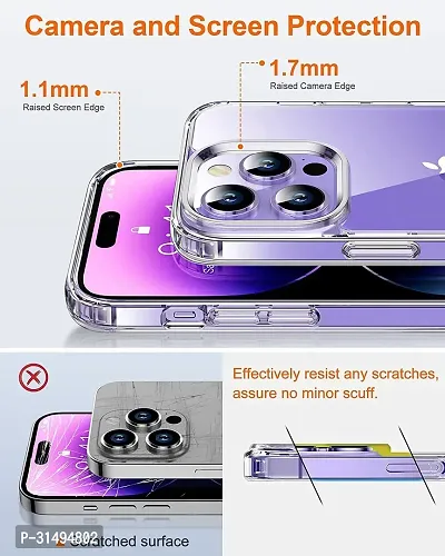 ROYALBASE Back Cover for iPhone 14 Pro APPLE iPhone 14 Pro Transparent Silicon Pack of 1-thumb3