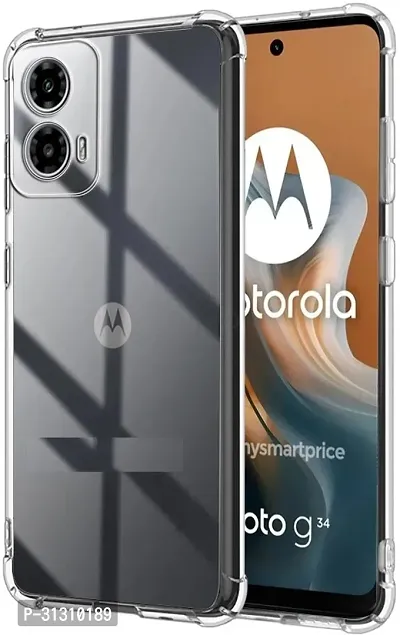 ROYALBASE Back Cover for Moto G34 5GMotorola G34 5G BM Transparent Grip Case Pack of 1-thumb0