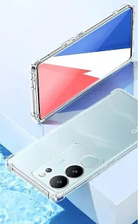 Back Cover for vivo V29 5G Transparent Silicon Pack of 1-thumb2