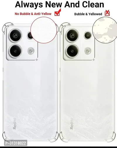 ROYALBASE Back Cover for Redmi Note 13 Pro 5G bm Transparent Camera Bump Protector Silicon Pack of 1-thumb3