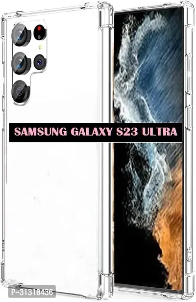 ROYALBASE Back Cover for Samsung Galaxy S23 Ultra 5G Transparent Camera Bump Protector Silicon Pack of 1-thumb0