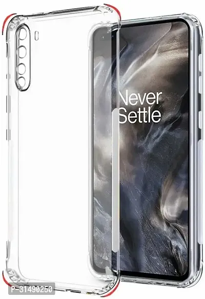 Back Cover for Oneplus Nord Transparent Grip Case Silicon Pack of 1-thumb0