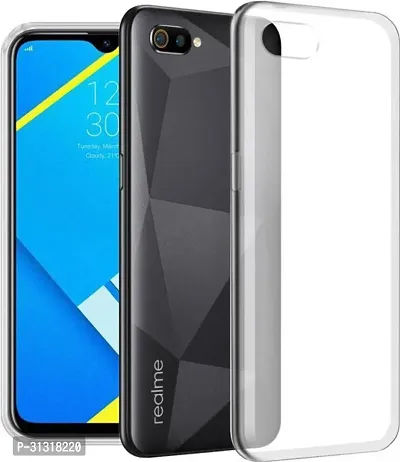 ROYALBASE Back Cover for REALME C2 Transparent Grip Case Silicon Pack of 1