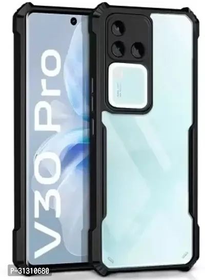 ROYALBASE Back Cover for Vivo V30 Pro 5G IP Transparent Shock Proof Silicon Pack of 1-thumb0