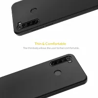 ROYALBASE Back Cover for Redmi Note 8 Black Grip Case Silicon Pack of 1-thumb2