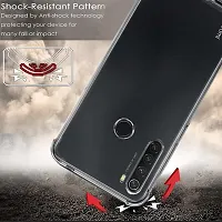 ROYALBASE Back Cover for Redmi Note 8T Transparent Grip Case Pack of 1-thumb1