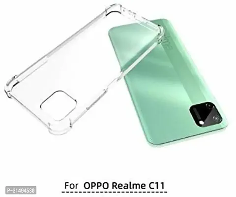 Back Cover for Realme C11 Transparent Grip Case Silicon Pack of 1-thumb2