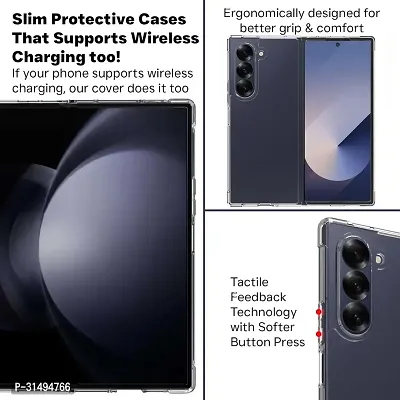 Back Cover for Samsung Galaxy Z Fold 6 Transparent Dual Protection Pack of 1-thumb4