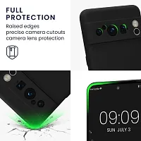 ROYALBASE Back Cover for Google Pixel 8 Pro CA Black Camera Bump Protector Silicon Pack of 1-thumb2