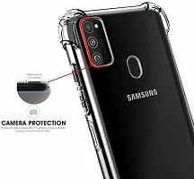 Back Cover for Samsung Galaxy M21 Transparent Grip Case Pack of 1-thumb1