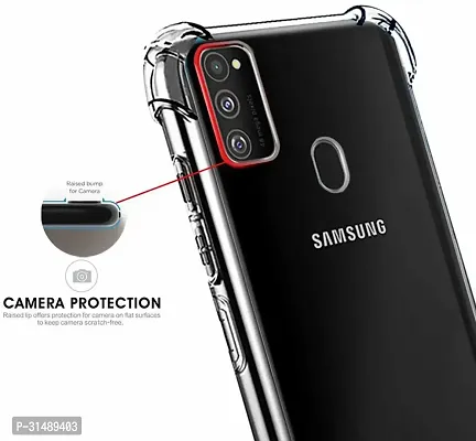 Back Cover for Samsung Galaxy M21 Transparent Grip Case Pack of 1-thumb2