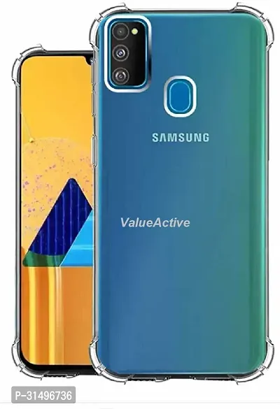 ROYALBASE Back Cover for Samsung Galaxy M30s Transparent Grip Case Pack of 1-thumb0