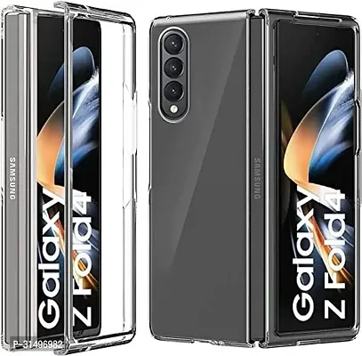 ROYALBASE Back Cover for Samsung Galaxy Z Fold 4 5G Transparent Camera Bump Protector Pack of 1-thumb0