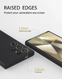 Back Cover for Samsung Galaxy S24 Ultra 5G Samsung Galaxy S24 Ultra Black Camera Bump Protector Silicon Pack of 1-thumb2