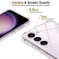 ROYALBASE Back Cover for Samsung Galaxy S24 5G Samsung Galaxy S24 Transparent Camera Bump Protector Silicon Pack of 1-thumb4