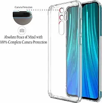 Back Cover for Redmi Note 8 Pro Transparent Camera Bump Protector Pack of 1-thumb1