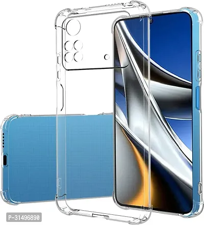 ROYALBASE Back Cover for POCO X4 PRO 5G Transparent Grip Case Silicon Pack of 1-thumb0