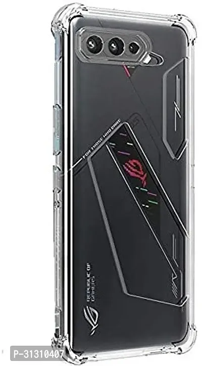 ROYALBASE Back Cover for Asus ROG Phone 5 Transparent Flexible Silicon Pack of 1-thumb2