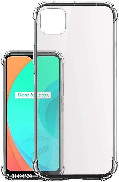 Back Cover for Realme C11 Transparent Grip Case Silicon Pack of 1-thumb0