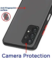 ROYALBASE Back Cover for Samsung Galaxy A13 Black Camera Bump Protector Silicon Pack of 1-thumb2