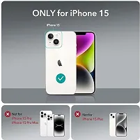 Back Cover for Apple Iphone 15 TP Transparent Shock Proof Silicon Pack of 1-thumb1