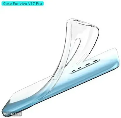 Back Cover for Vivo V17 Pro Transparent Grip Case Silicon Pack of 1-thumb2