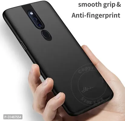 Back Cover for Oppo F11 Pro Black Grip Case Silicon Pack of 1-thumb3