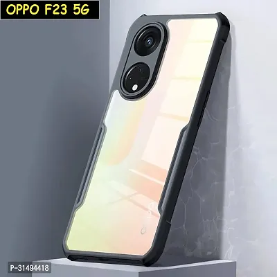 Back Cover for OPPO F23 5G Black Pack of 1