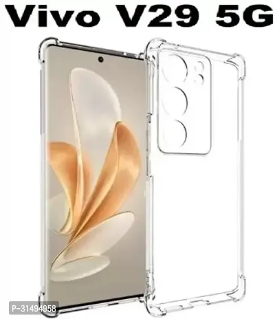 ROYALBASE Back Cover for vivo V29 5G Transparent Camera Bump Protector Silicon Pack of 1-thumb0