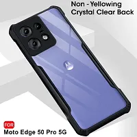 Back Cover for Moto Edge 5o Pro IP Transparent Shock Proof Silicon Pack of 1-thumb1