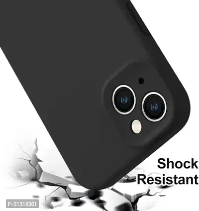 ROYALBASE Back Cover for Apple iPhone 15 Plus Black Camera Bump Protector Silicon Pack of 1-thumb4