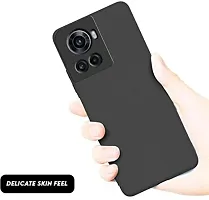 Back Cover for OnePlus 10R 5G Black Camera Bump Protector Silicon Pack of 1-thumb1