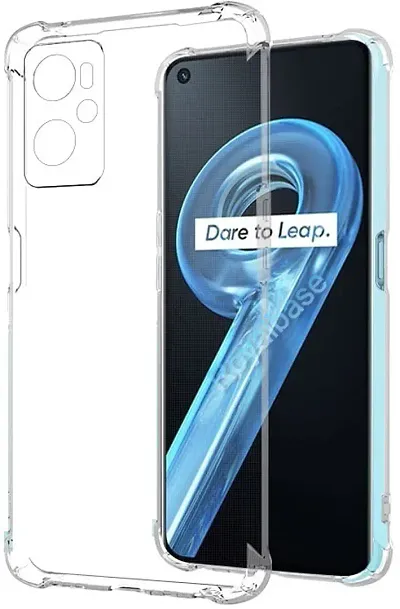 CELZO Transparent Soft Silicon Flexible 4 Side Full Protection Back Cover Case for Realme 9i (5G) - (Transparent)