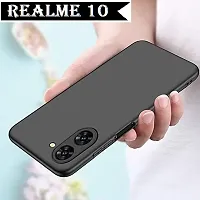 Back Cover for Realme 10  Realme 10 4G Black Camera Bump Protector Silicon Pack of 1-thumb2