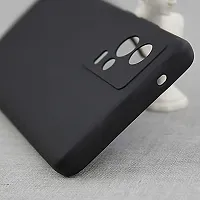 Back Cover for IQOO 9 5G Black Camera Bump Protector Silicon Pack of 1-thumb2