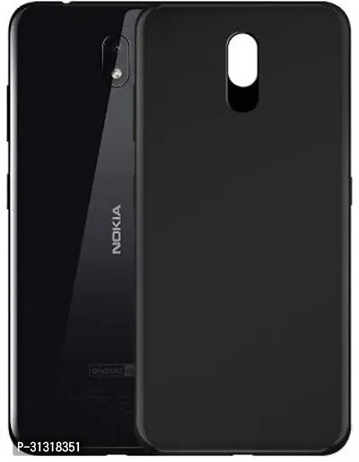 ROYALBASE Back Cover for NOKIA 3.2 Black Grip Case Silicon Pack of 1-thumb2