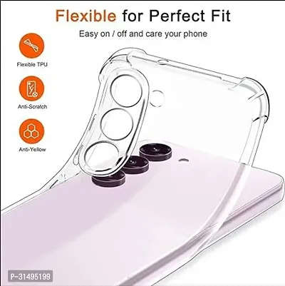 ROYALBASE Back Cover for Samsung Galaxy S24 5G Samsung Galaxy S24 Transparent Camera Bump Protector Silicon Pack of 1-thumb2