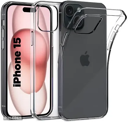 Back Cover for Apple iPhone 15 Transparent Grip Case Pack of 1-thumb0