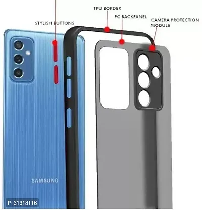 ROYALBASE Back Cover for Samsung Galaxy F23 5G Black Camera Bump Protector Silicon Pack of 1-thumb2