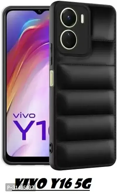 ROYALBASE Back Cover for Vivo Y16 Vivo Y56 5G Black Grip Case Silicon Pack of 1