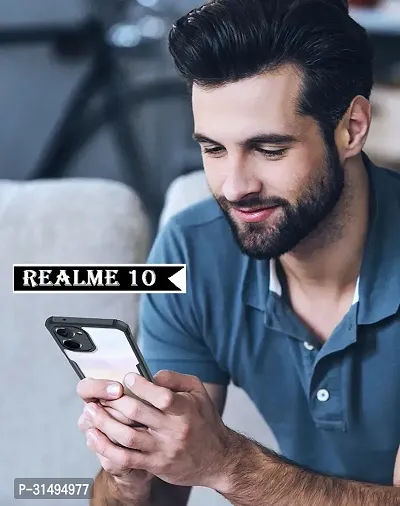 ROYALBASE Back Cover for Realme 10 Black Silicon Pack of 1-thumb5