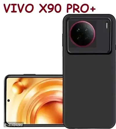 ROYALBASE Back Cover for Vivo X90 Pro Plus 5G Black Camera Bump Protector Pack of 1-thumb0